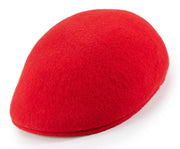 Red Wool Felt Ascot Hat by Montique