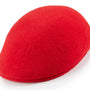 Glitzora Collection: Montique Men's Red Color Ascot Wool Felt Hat H-71