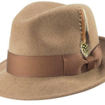 Luxifyer Collection: Men's Tan Pinch Crushable Litefelt Snap Brim Hat