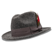Iconify Collection: Montique Grey 2 1/4" Brim Beaver Look Felt Hat