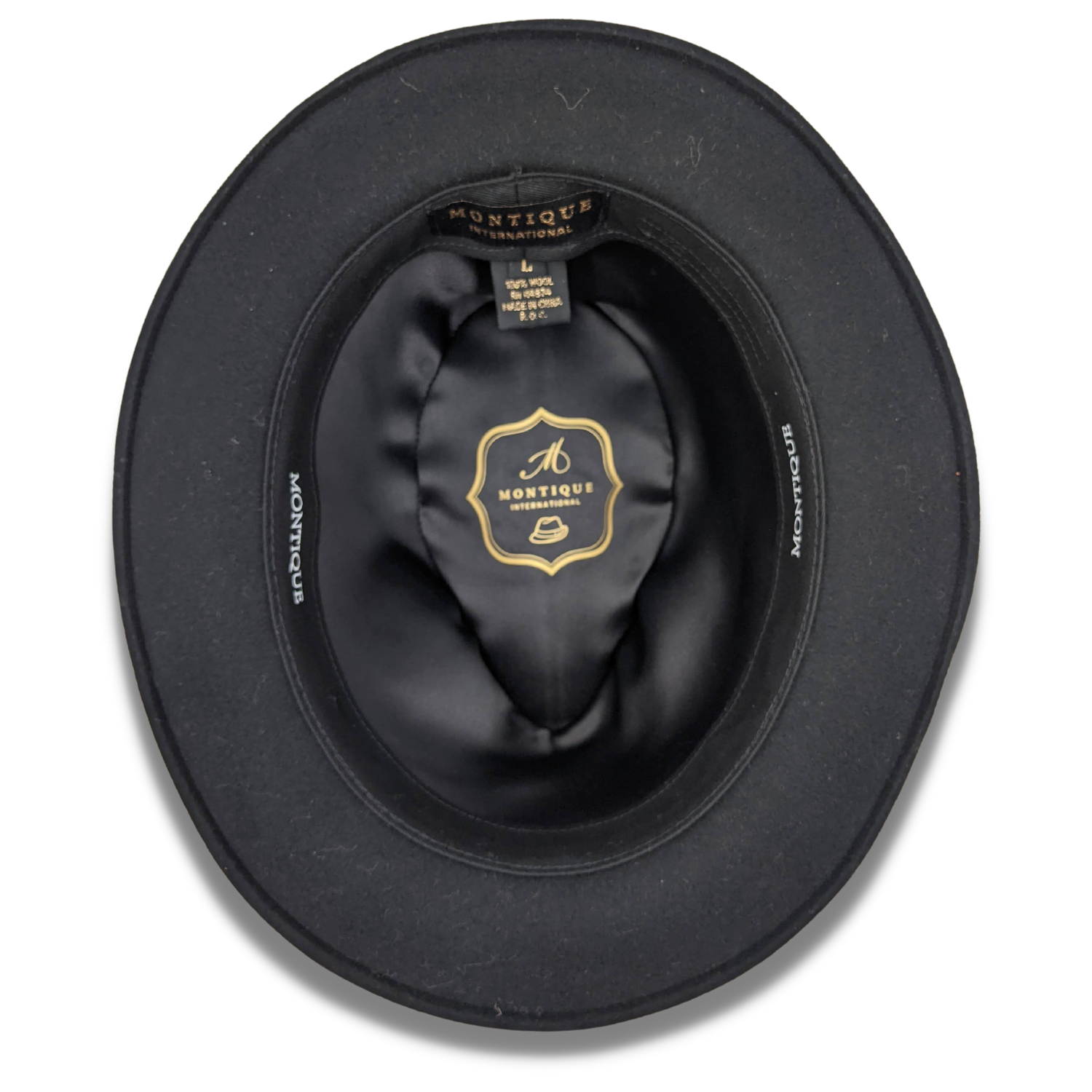 interior adjustable band fedora