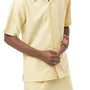 Classic Collection: Yellow Walking Suit 2 Piece Solid Color Short Sleeve Set 696