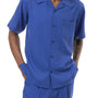 Classic Collection: Royal Walking Suit 2 Piece Solid Color Short Sleeve Set 696