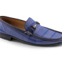 Men's Fashion Loafers Slip-On Shoes in Check Royal Pattern- S2065