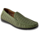 Montique Men's Olive Perforated Driving Shoes S22