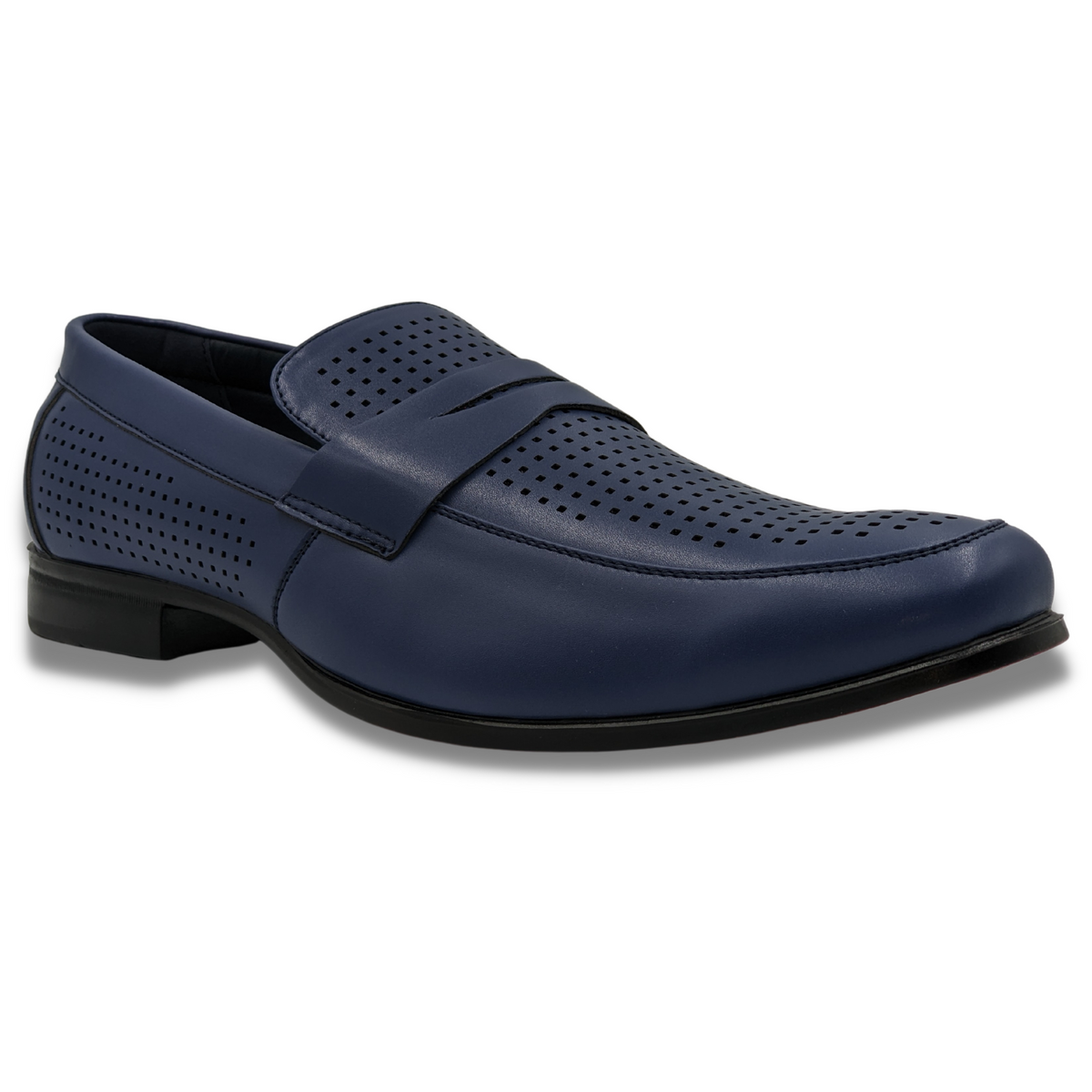 Navy Casual Summer Loafer Shoes by Montique – Suits & More