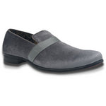 Men's Solid Velvet Grey Fashion Shoes S91