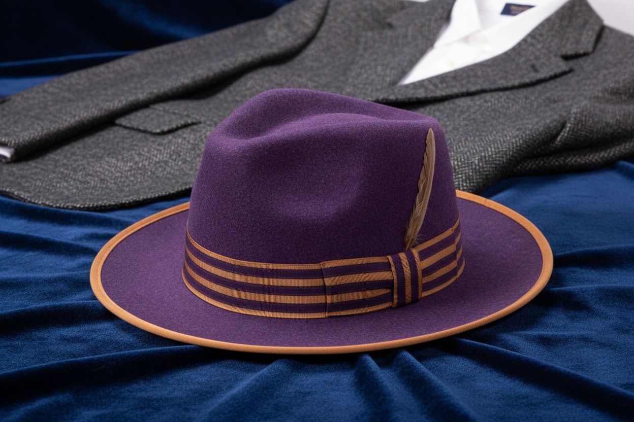 The Halcyon Collection Grape Wool Felt Fedora: Your Next Statement Piece