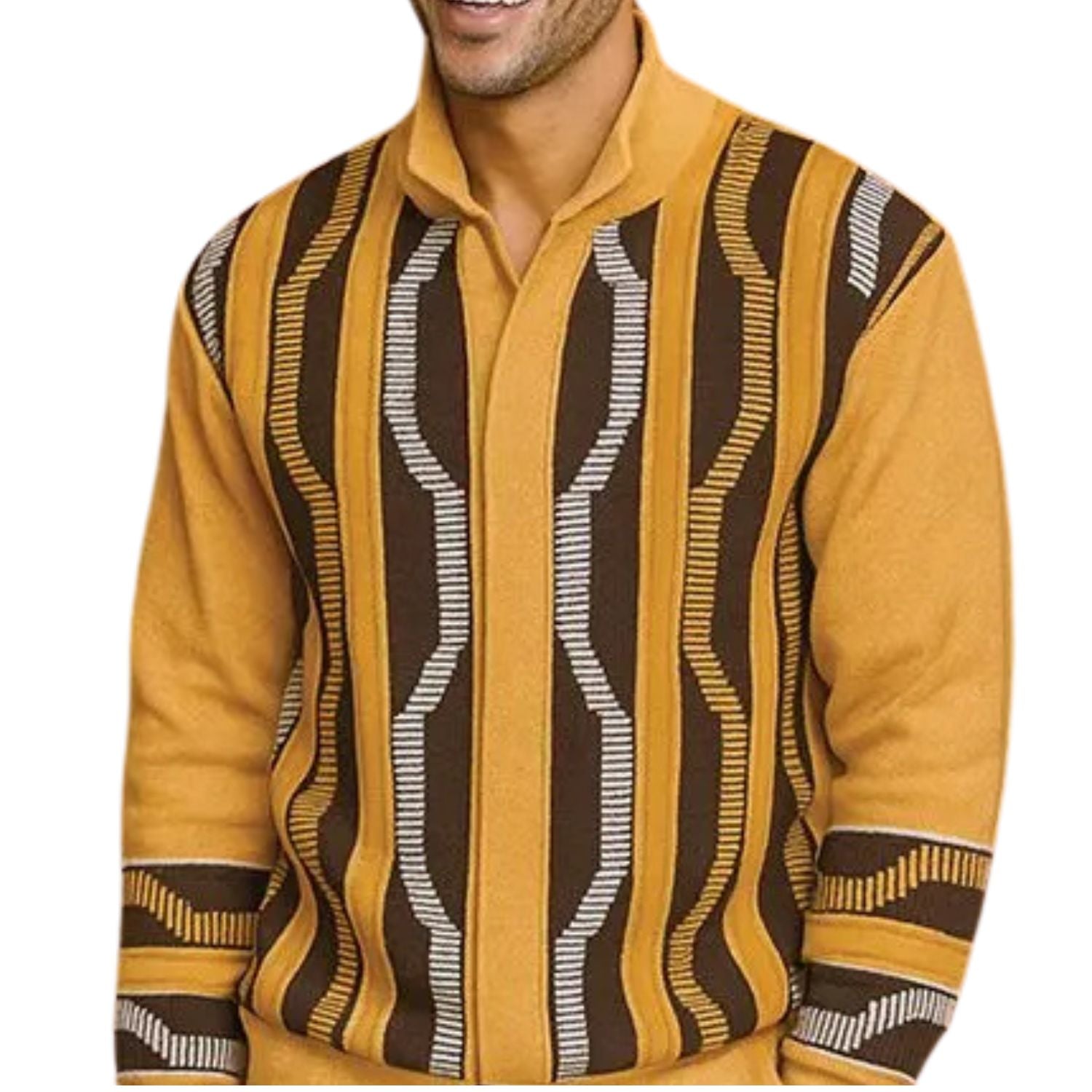 Straton Collection: Zip Sweater with Button Collar