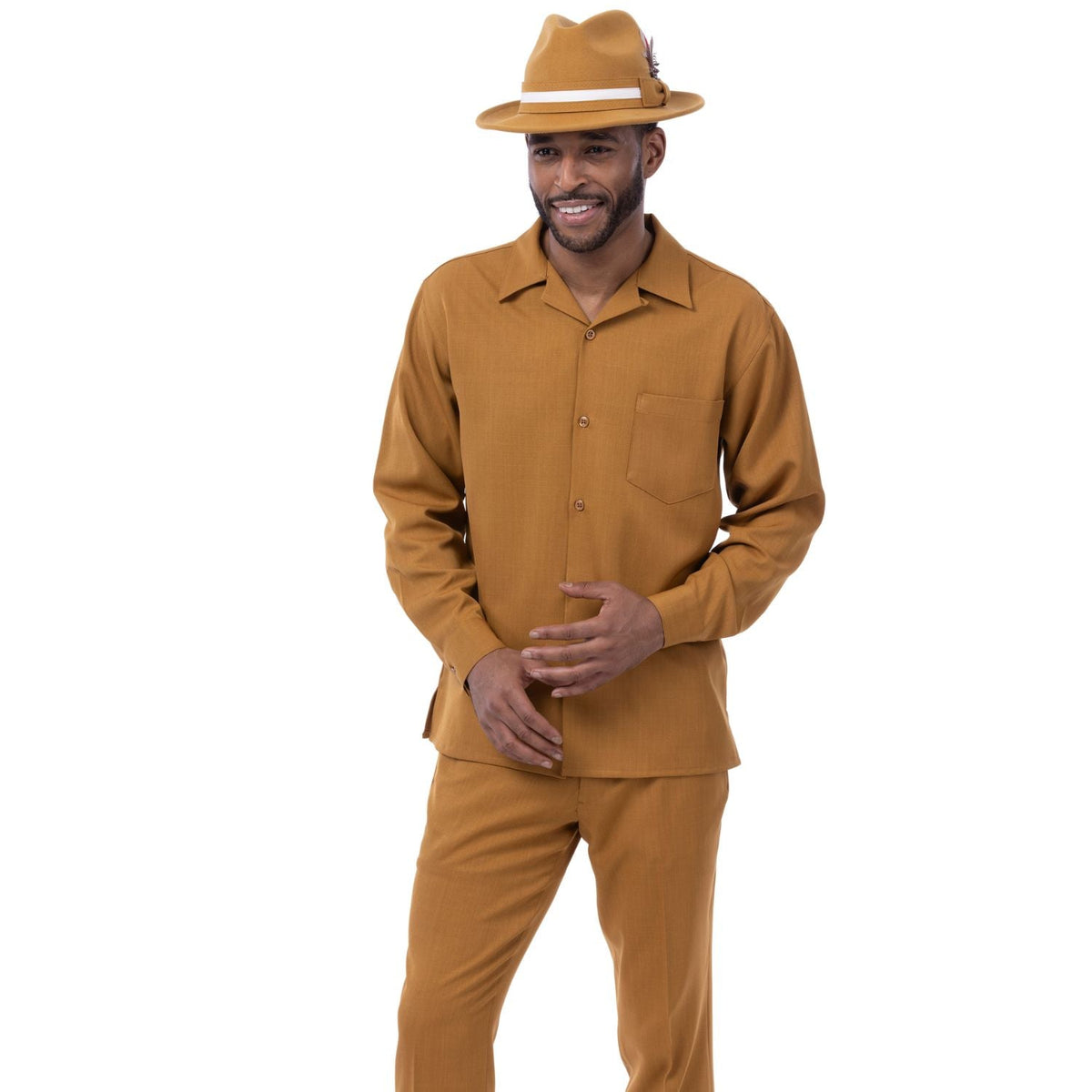 Men's Plain Long Sleeve Casual Walking Ash Suit main image 1