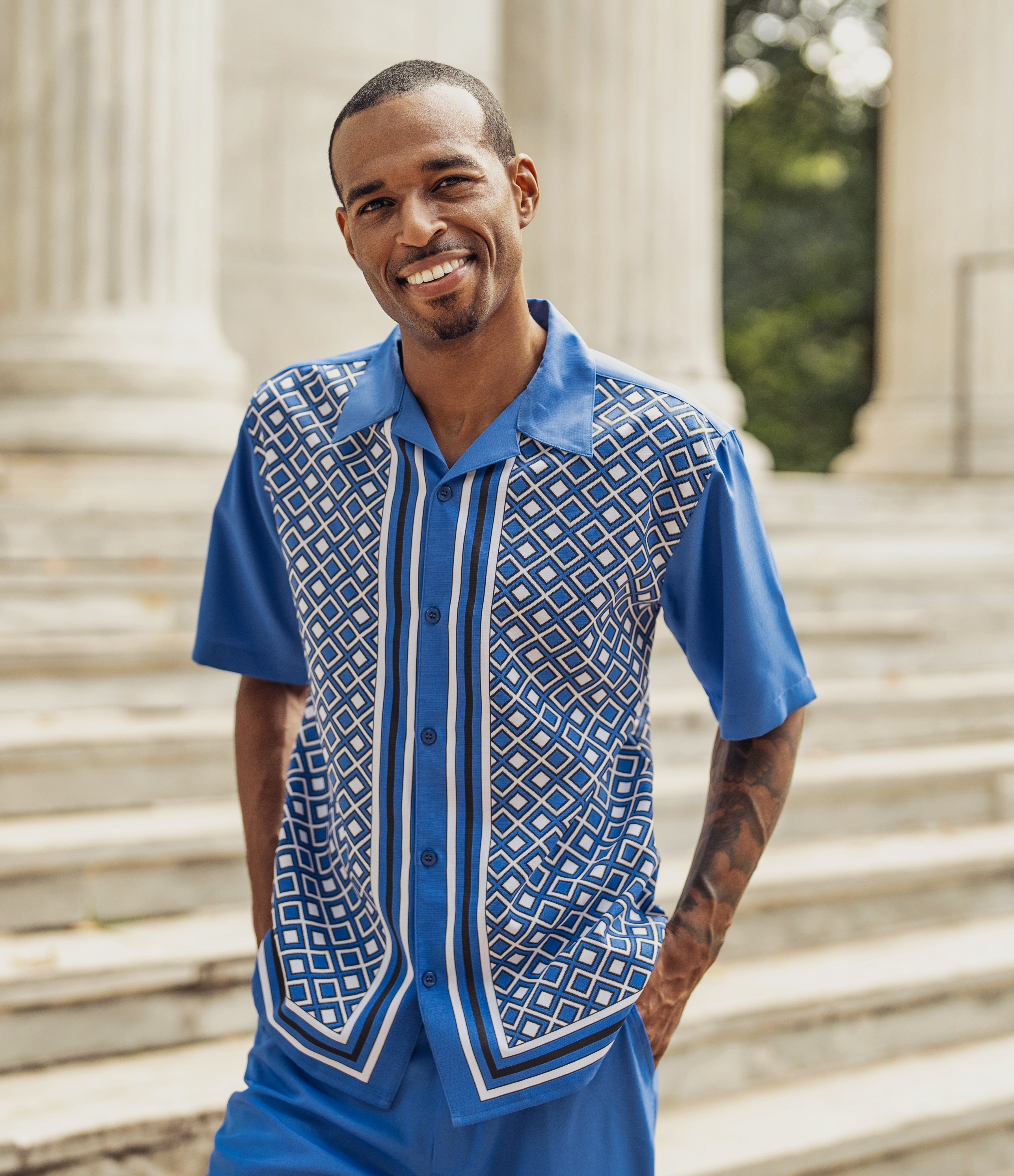 Titan Collection: Symmetrical Argyle Walking Suits for Men