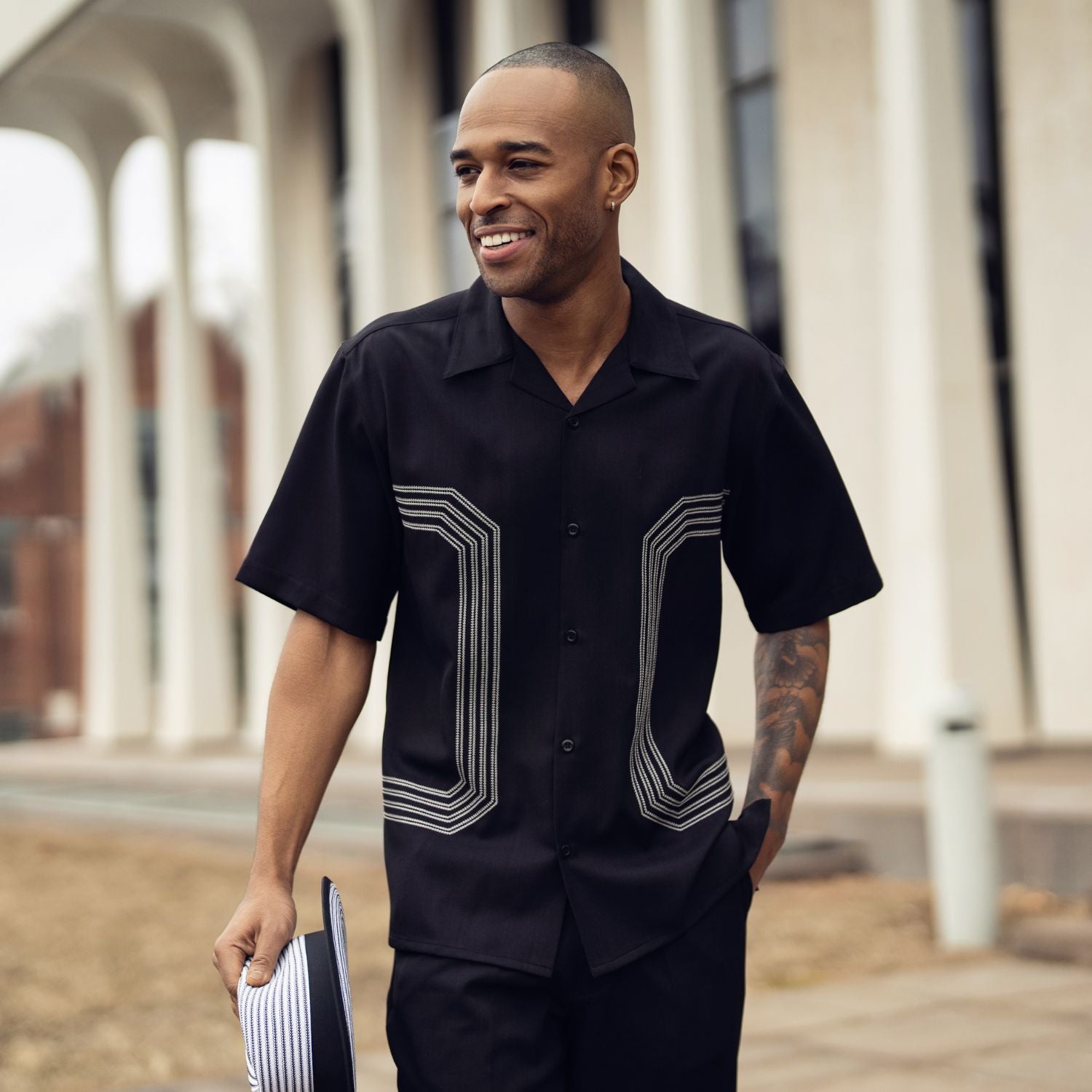 Magnetar Collection: Men's Embroidered Walking Suit Set