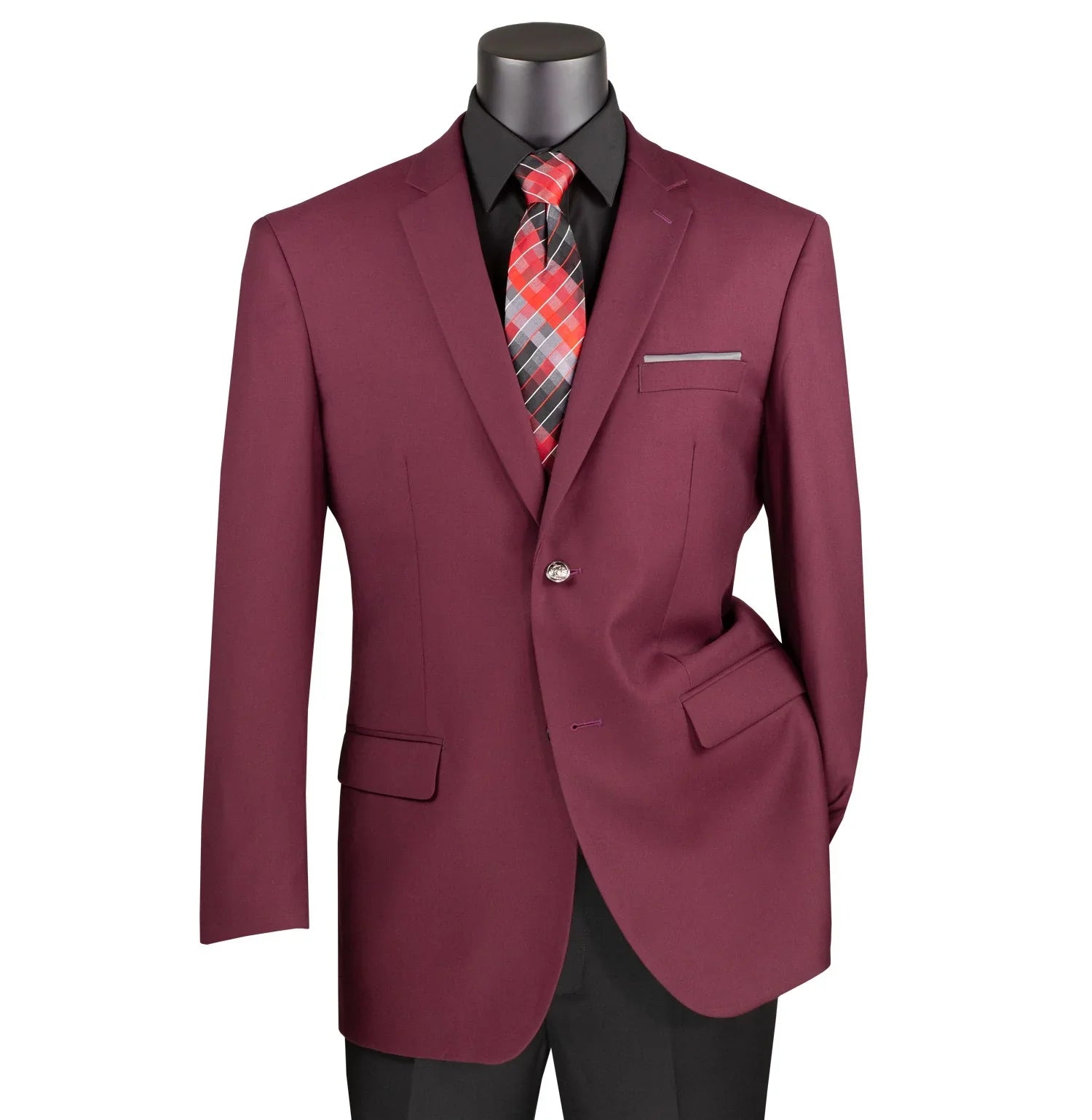Chiccheto Collection: Solid Color Single Breasted Regular Fit Blazer