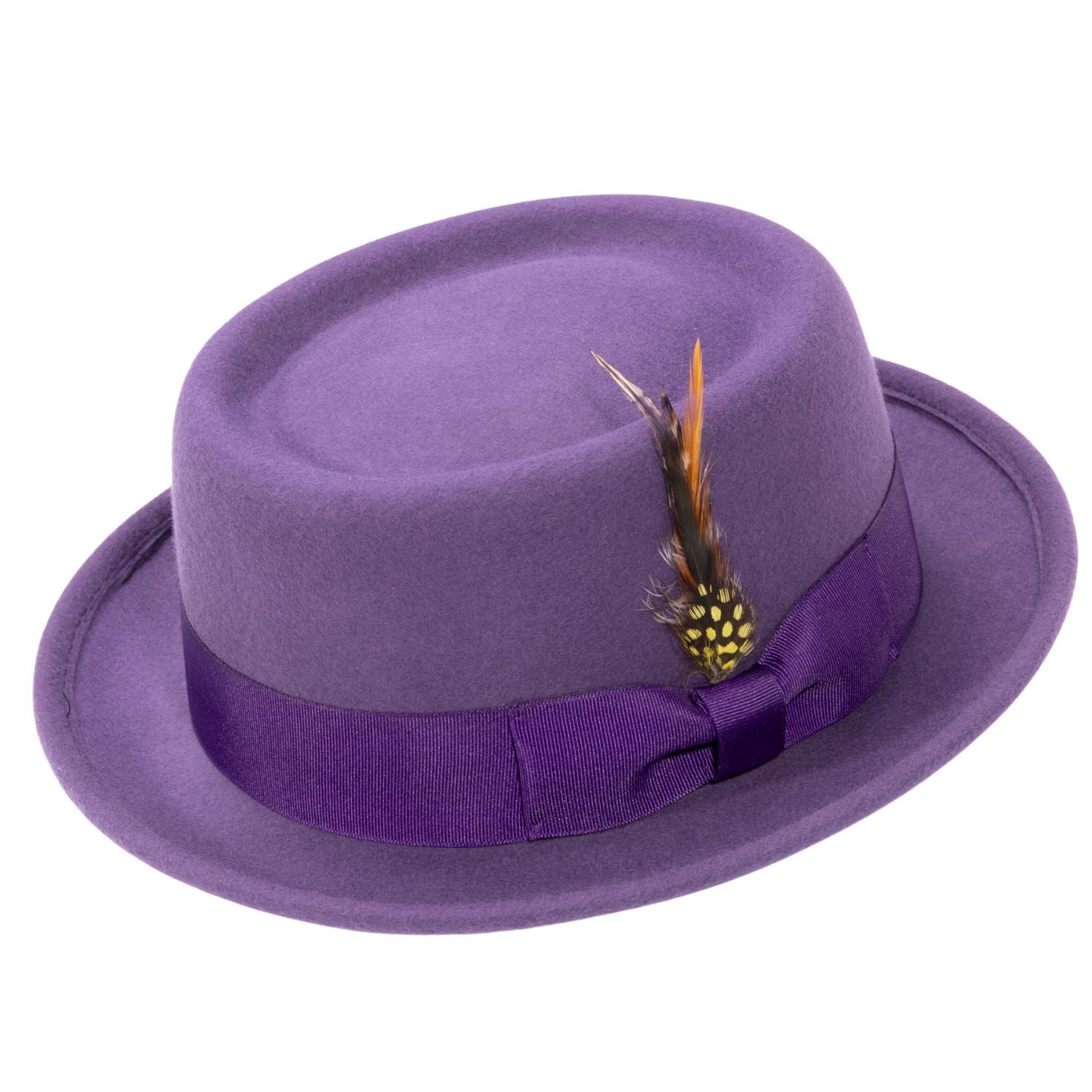 Ring Collection: Pork Pie Fedora with Feather Accents