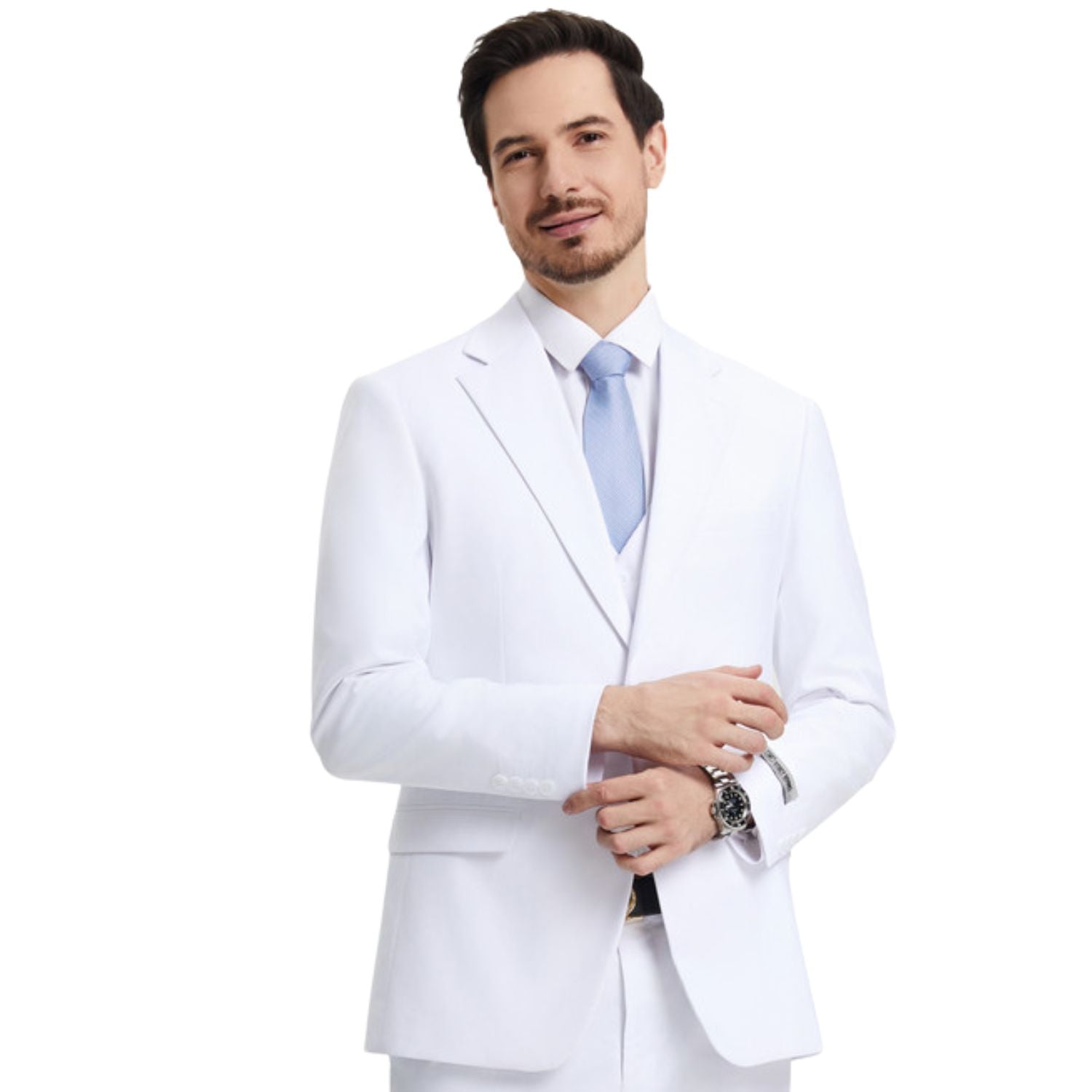 Kepler Collection: Stacy Adams Solid 3-Piece Suit