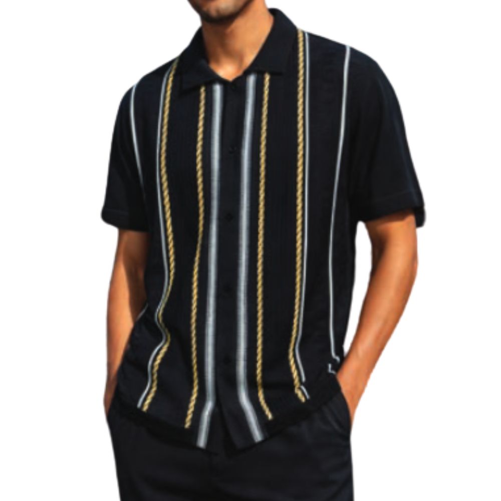 Moda Collection: Stacy Adams Buttoned Chelli Knit Shirt