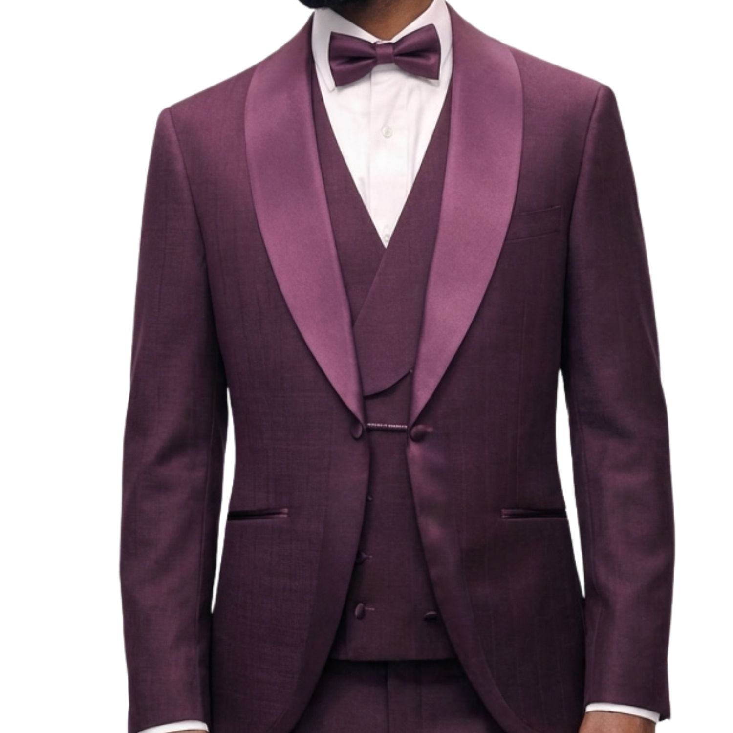 Aveline Collection: 3-Piece Shawl Lapel Tuxedo - Modern Fit