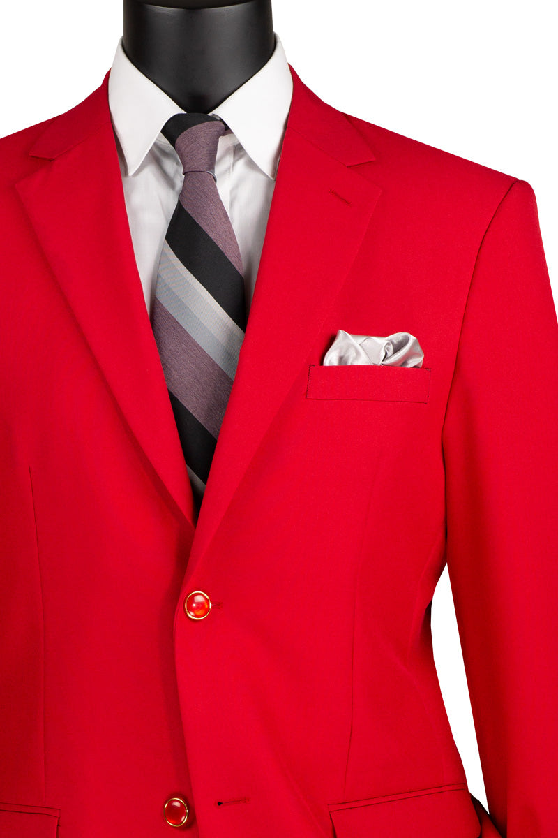 Conrad Collection: Solid Color Single Breasted Regular Fit Blazer