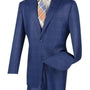 Fashinique Collection: Pompey Luxurious Wool Feel Glen Plaid Suit in Blue