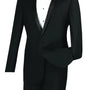 Rowling Collection: Slim Fit Tuxedo with Narrow Shawl Collar In Black