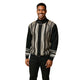 Straton Collection: Men's Black Zip Sweater with Button Collar