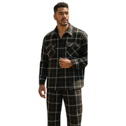 Cruxis Collection: Artyzen Black Plaid Shacket Jacket 2-Piece Set