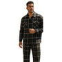 Cruxis Collection: Artyzen Black Plaid Shacket Jacket 2-Piece Set