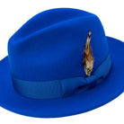Royal Lightfelt wool felt pinch crown fedora hat by Montique - alternate view