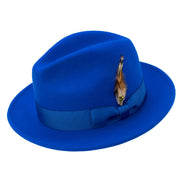 Royal Lightfelt 2 1/2" Wide Brim Wool Felt Pinch Crown Fedora Hat by Montique