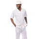 Montique Cream Puff Stitched 2-Piece Walking Suit