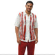 Red Geometric Knit 2-Piece Walking Suit Set by Stacy Adams