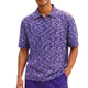 Purple Space Dyed Polo Shirt by Stacy Adams