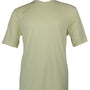 Men's Spandex Short Sleeve V-Neck T-Shirt  - Butter