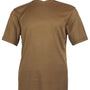 Men's Spandex Short Sleeve V-Neck T-Shirt  - Cappuccino
