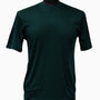 Men's Spandex Short Sleeve V-Neck T-Shirt  - Emerald