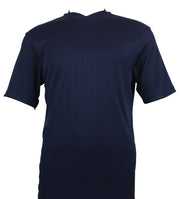 Bradburry Collection: Men's Spandex Short Sleeve V-Neck T-Shirt  - Navy