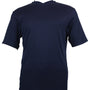 Men's Spandex Short Sleeve V-Neck T-Shirt  - Navy