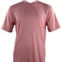Men's Spandex Short Sleeve V-Neck T-Shirt  - Pink