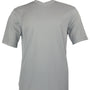 Men's Spandex Short Sleeve V-Neck T-Shirt  - Grey