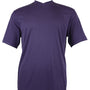 Men's Spandex Short Sleeve V-Neck T-Shirt  - Purple