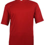 Men's Spandex Short Sleeve V-Neck T-Shirt  - Red