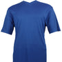 Men's Spandex Short Sleeve V-Neck T-Shirt  - Royal Blue