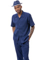 Naturaltone Collection: Men's Solid Walking Suit Set In Navy