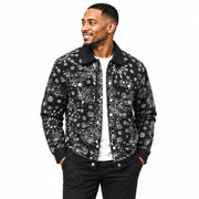 Black Bandana Print Jacket by Stacy Adams