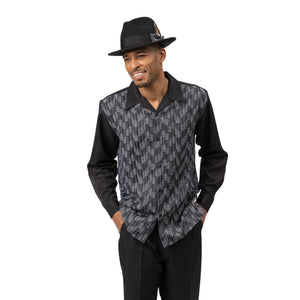 Fornax Collection: Men’s Walking Suit in Black/White by Montique