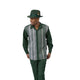 Hunter Vertical Stripe Long Sleeve 2-Piece Walking Suit by Montique