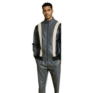 Vellamo Collection: Stacy Adams Charcoal Jacket and Pants Set