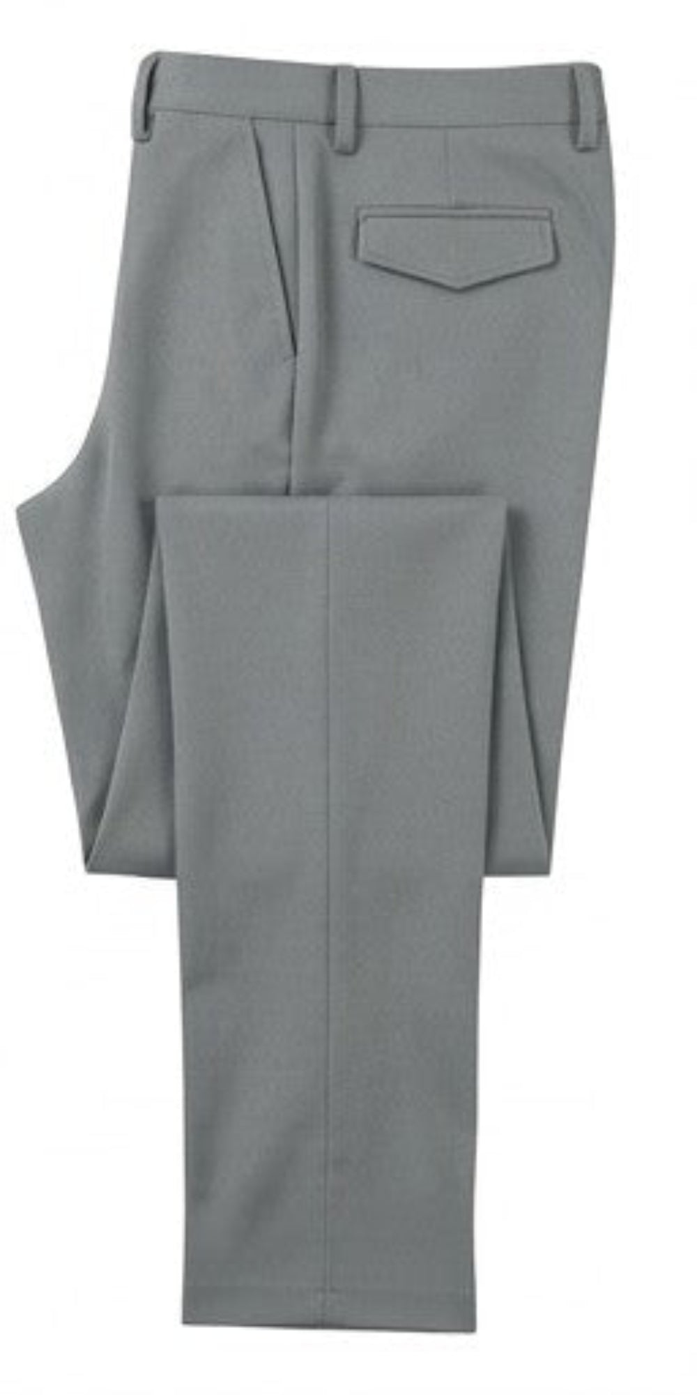 Stacy Adams grey modern cut stretch dress pants with expandable waistband