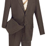 Victonique Collection: Men's Regular Fit Single Breasted Suit - Brown