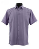 Regent's Line Lavender Vertical Stripe Microfiber Short Sleeve Shirt –  Full Cut